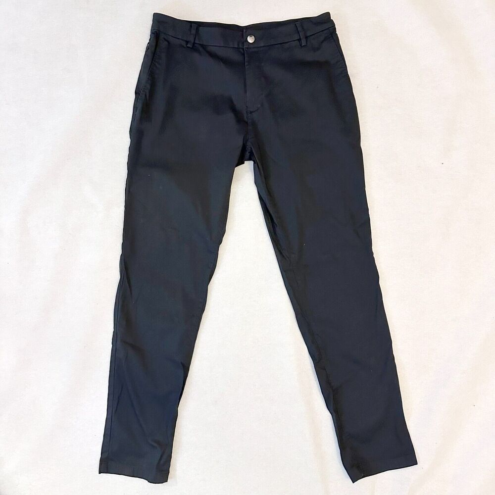 Birddogs Performance Pants Mens Actual Size 33x32 Black Unlined Chino Stretch